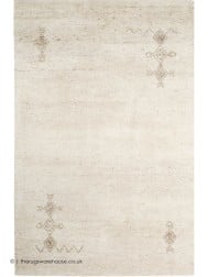 Ornate Ivory Beige Rug - Thumbnail - 2