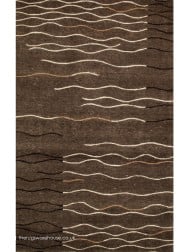 Ocean Waves Brown Rug - Thumbnail - 2