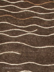 Ocean Waves Brown Rug - Thumbnail - 4