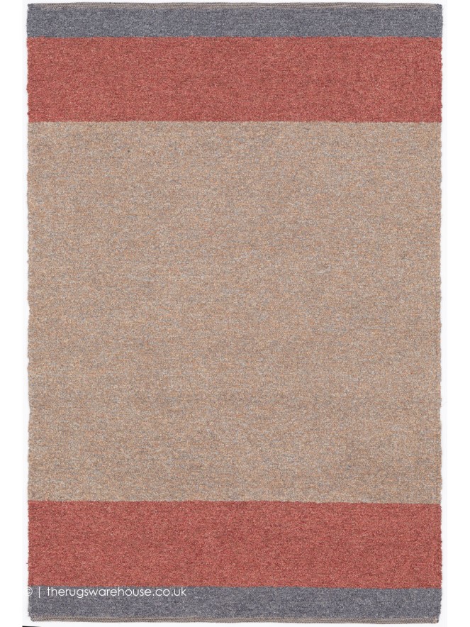 Chalet Beige Red Rug - 2