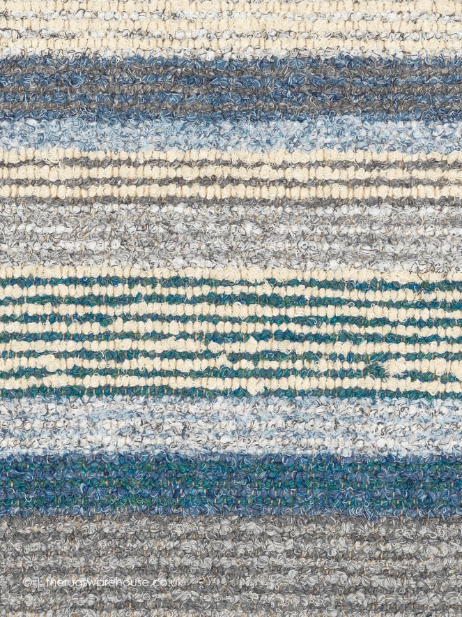 Novel Blue Mix Rug - 4