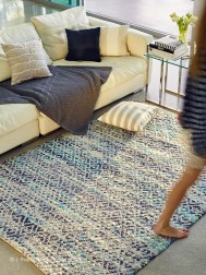 Avlu Diamond Blue Rug - Thumbnail - 2