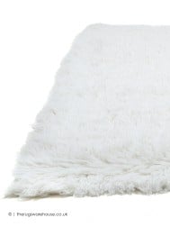 Flokati Fluffy White Rug - Thumbnail - 6