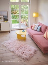 Flokati Fluffy Rose Rug - Thumbnail - 2