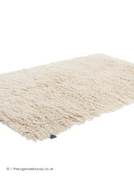 Flokati Fluffy Beige Rug - Thumbnail - 5