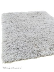 Flokati Fluffy Grey Rug - Thumbnail - 2