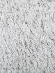 Flokati Fluffy Grey Rug - Thumbnail - 4