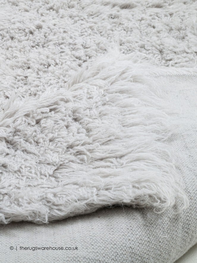 Flokati Fluffy Grey Rug - 3