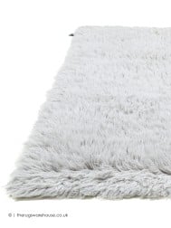 Flokati Fluffy Grey Rug - Thumbnail - 7