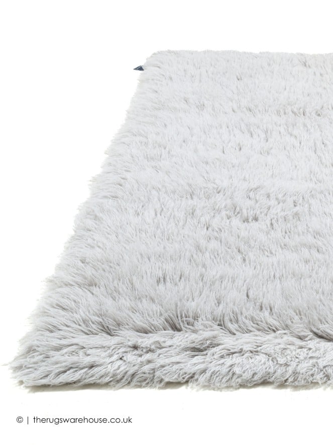 Flokati Fluffy Grey Rug - 7