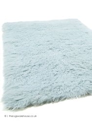 Flokati Fluffy Blue Rug - Thumbnail - 2