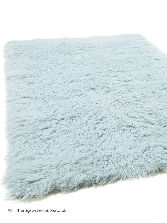 Flokati Fluffy Blue Rug - 2