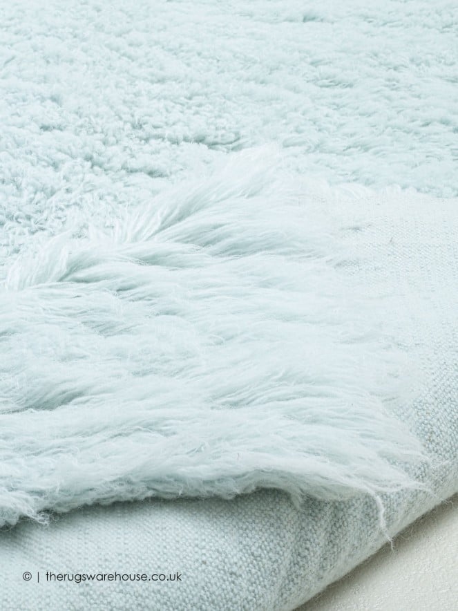 Flokati Fluffy Blue Rug - 3