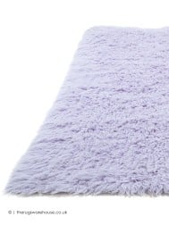 Flokati Fluffy Purple Rug - Thumbnail - 6