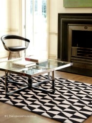 Monroe Black White Rug - Thumbnail - 2