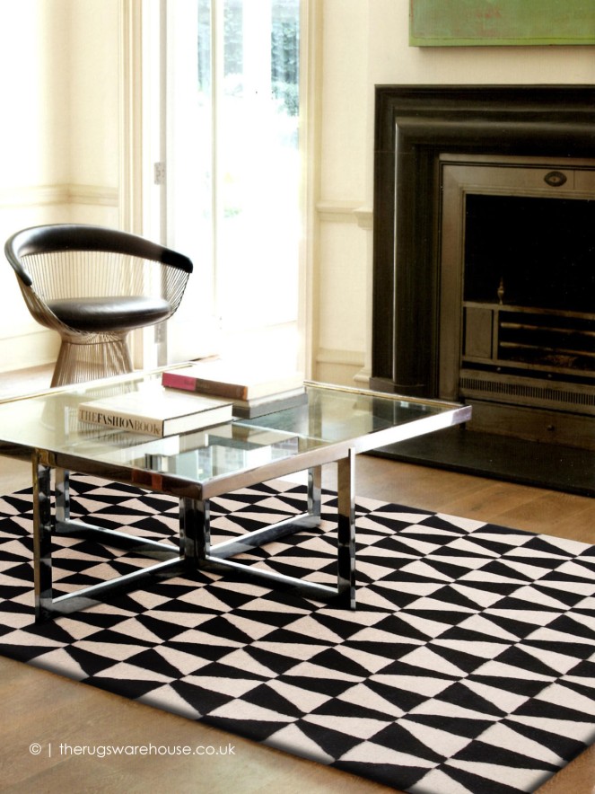 Monroe Black White Rug - 2