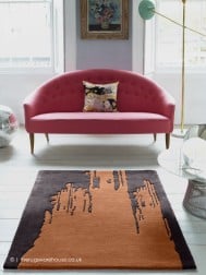 Borealis Grey Peach Rug - Thumbnail - 2