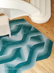 Flow Aqua Rug - Thumbnail - 3