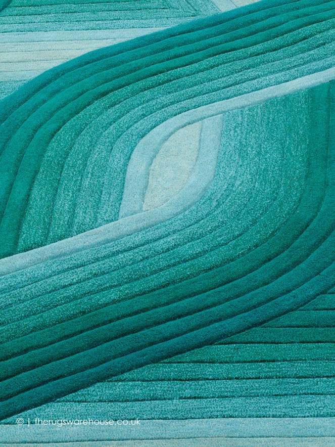 Flow Aqua Rug - 5