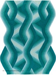 Flow Aqua Rug - Thumbnail - 6