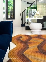 Flow Ocre Rug - Thumbnail - 3