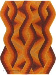 Flow Ocre Rug - Thumbnail - 6