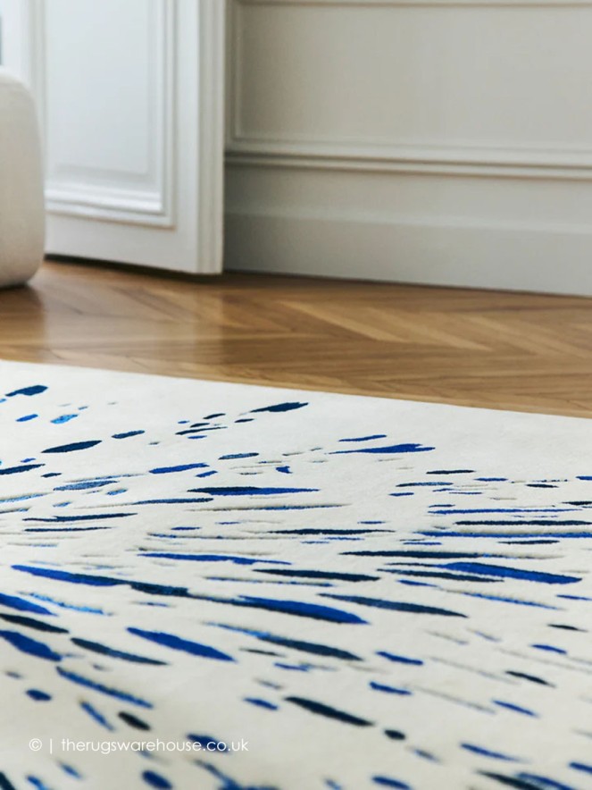 Paint Blue Rug - 4