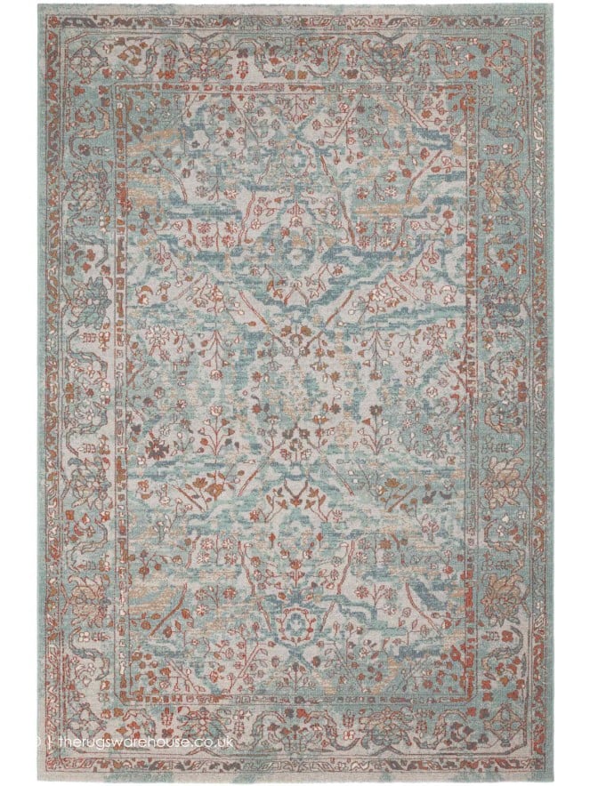 Shumka Teal Rug - 5