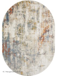 Molinos Blue Oval Rug - Thumbnail - 7