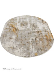 Molinos Yellow Oval Rug - Thumbnail - 6