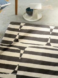 Lohko Stripe Charcoal Rug - Thumbnail - 4