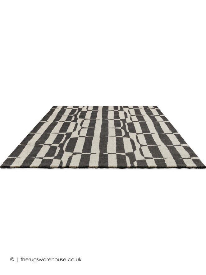 Lohko Stripe Charcoal Rug - 7