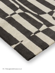 Lohko Stripe Charcoal Rug - Thumbnail - 5