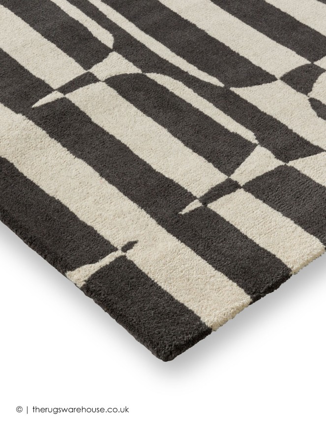 Lohko Stripe Charcoal Rug - 5