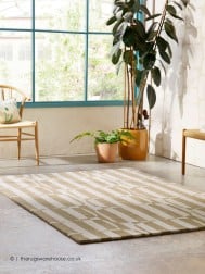 Lohko Stripe Beige Rug - Thumbnail - 2