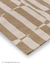 Lohko Stripe Beige Rug - Thumbnail - 4