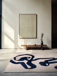 Ribbon Blue Rug - Thumbnail - 2