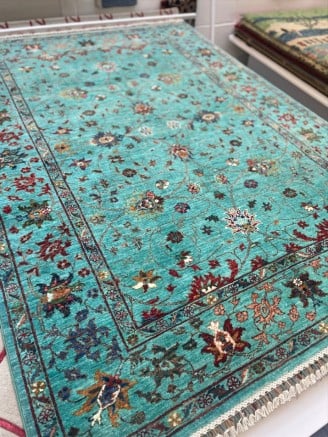 Fine Afghan Teal