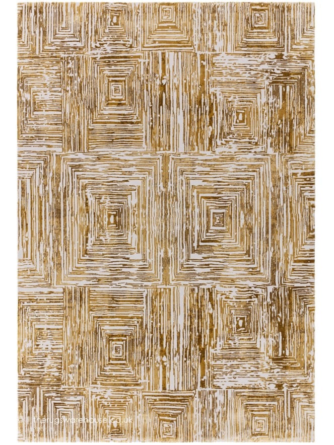 Kuza Portrait Gold Rug - 8