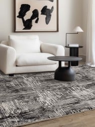 Kuza Portrait Grey Rug - Thumbnail - 2