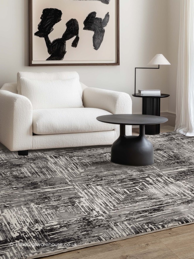 Kuza Portrait Grey Rug - 2