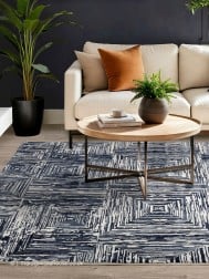 Kuza Portrait Navy Rug - Thumbnail - 2