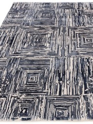 Kuza Portrait Navy Rug - Thumbnail - 7